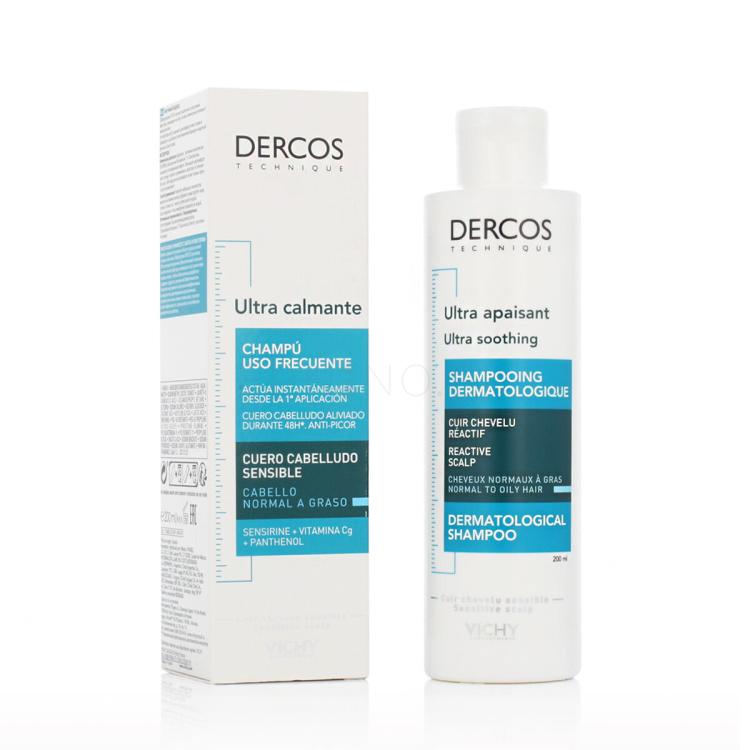 Vichy Dercos Ultra Soothing Dermatological Shampoo Normal to Oily Hair Šampón 200 ml