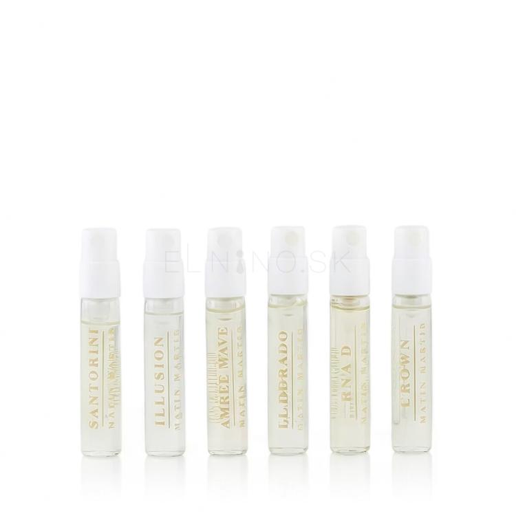 Matin Martin Discovery Set Darčeková kazeta EDP Illusion 2 ml + EDP El Dorado 2 ml + EDP Raa'd 2 ml + EDP Amber Wave 2 ml + EDP Santorini 2 ml + EDP Crown 2 ml