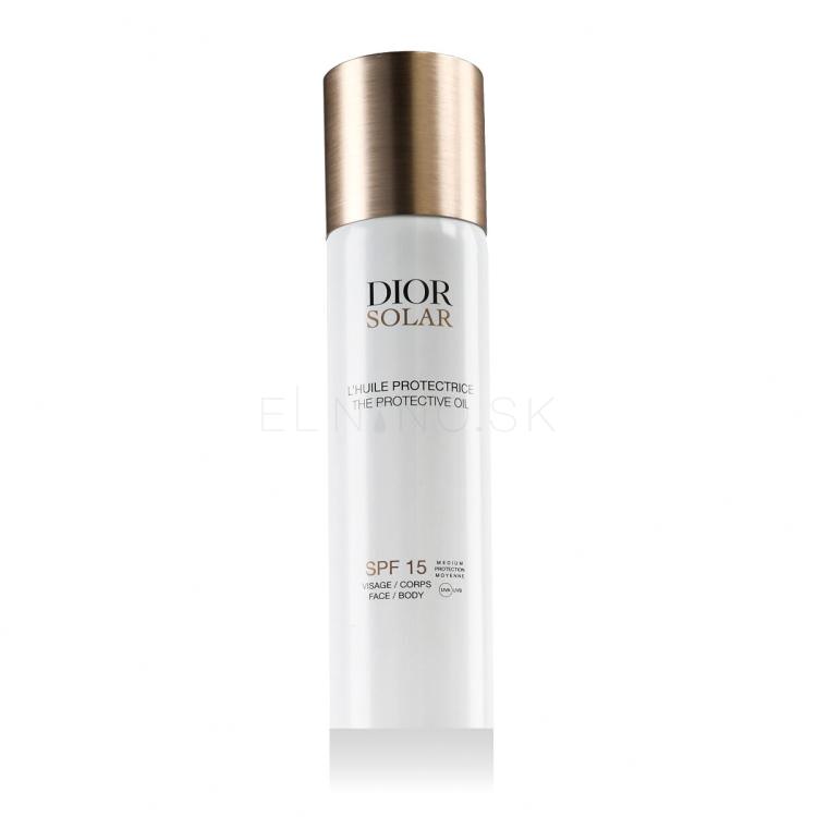Dior Solar The Protective Face and Body Oil SPF15 Opaľovací prípravok na telo pre ženy 125 ml