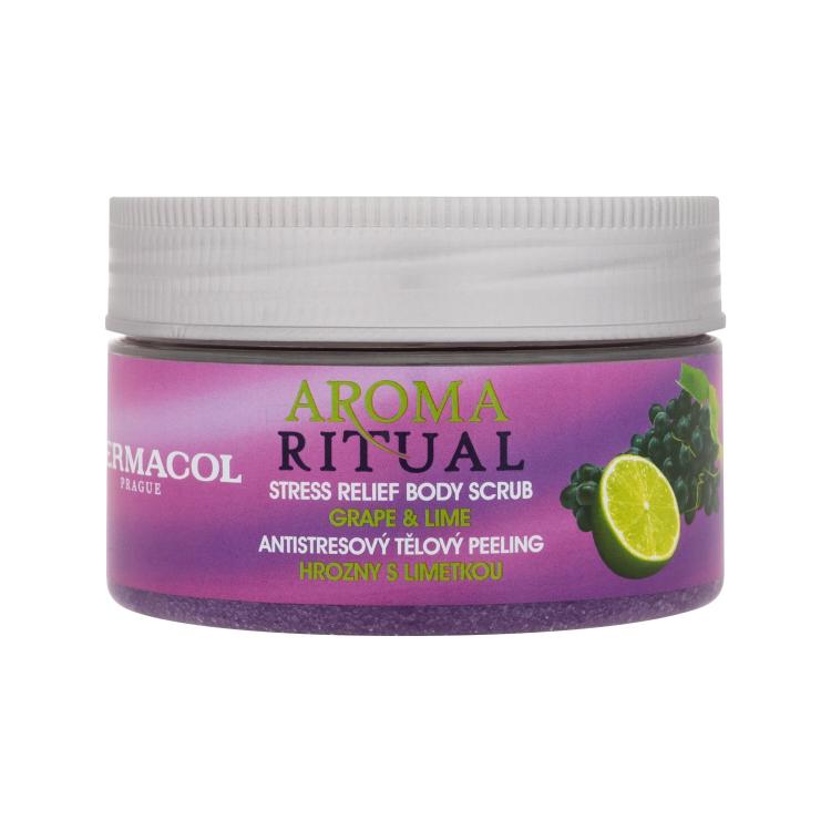 Dermacol Aroma Ritual Grape &amp; Lime Telový peeling pre ženy 200 g