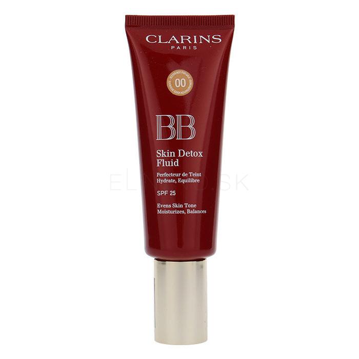 Clarins BB Skin Detox Fluid SPF25 BB krém pre ženy 45 ml Odtieň 00 Fair tester