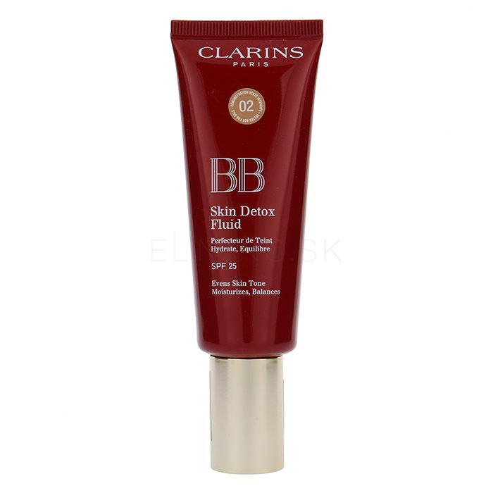 Clarins BB Skin Detox Fluid SPF25 BB krém pre ženy 45 ml Odtieň 02 Medium tester