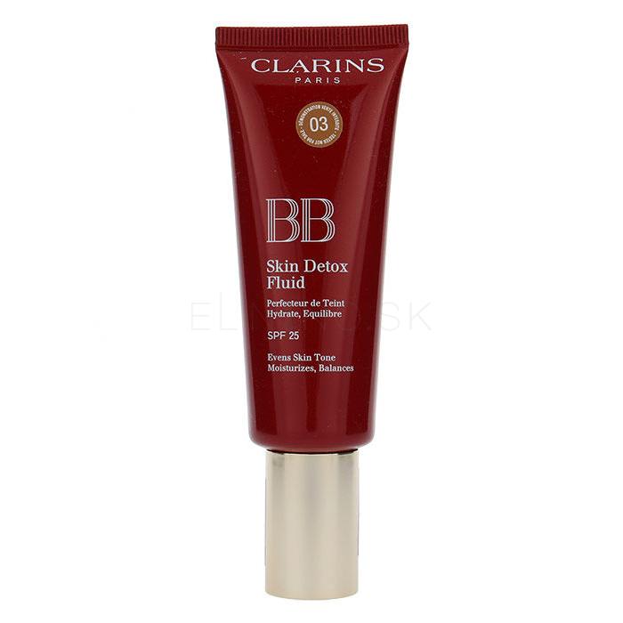 Clarins BB Skin Detox Fluid SPF25 BB krém pre ženy 45 ml Odtieň 03 Dark tester