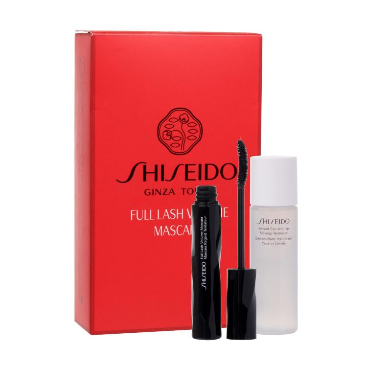 Shiseido Full Lash Darčeková kazeta riasenka Full Lash Volume Mascara 8 ml + odličovač očí Instant Eye And Lip Makeup Remover 30 ml