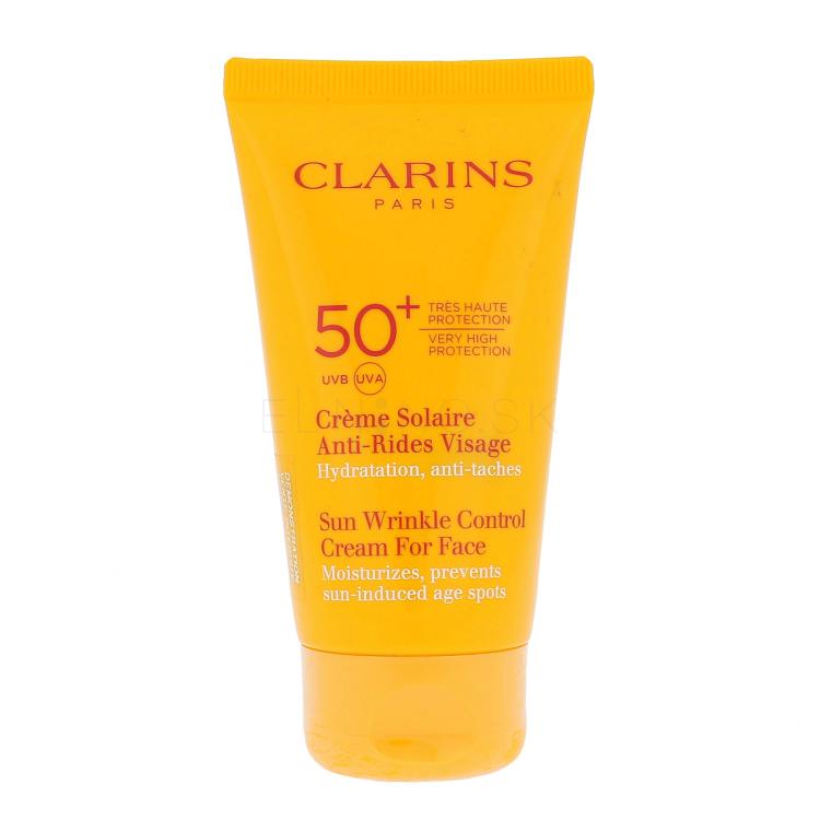 Clarins Sun Wrinkle Control SPF50+ Opaľovací prípravok na tvár pre ženy 75 ml tester