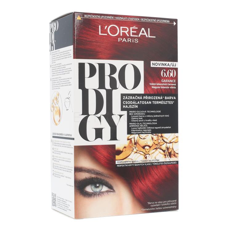 L&#039;Oréal Paris Prodigy Farba na vlasy pre ženy 1 ks Odtieň 6.60 Garance
