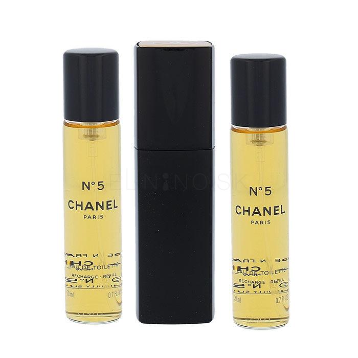 Chanel N°5 3x 20 ml Toaletná voda pre ženy Twist and Spray 20 ml tester