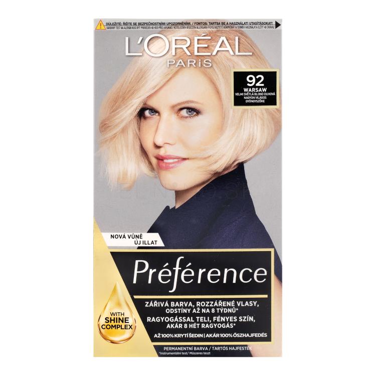 L&#039;Oréal Paris Préférence Récital Farba na vlasy pre ženy 60 ml Odtieň 92