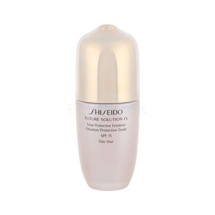 Shiseido Future Solution LX Total Protective Emulsion SPF18 Pleťové sérum pre ženy 75 ml tester
