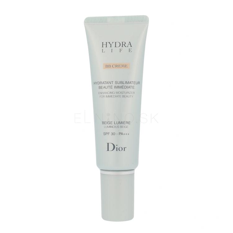 Christian Dior Hydra Life Enhancing Moisturizer SPF30 BB krém pre ženy 50 ml Odtieň 01 Luminous Beige tester
