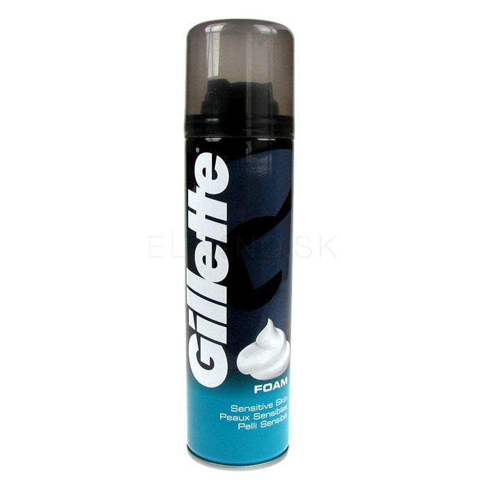 Gillette Shave Foam Sensitive Pena na holenie pre mužov 300 ml poškodený flakón