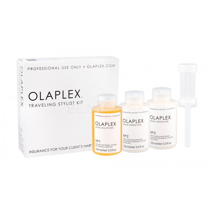 Olaplex Bond Multiplier No. 1 Traveling Stylist Kit Darčeková kazeta Bond Multiplier No. 1 100 ml + Bond Perfector No. 2  2 x 100 ml + Dosing Dispenser