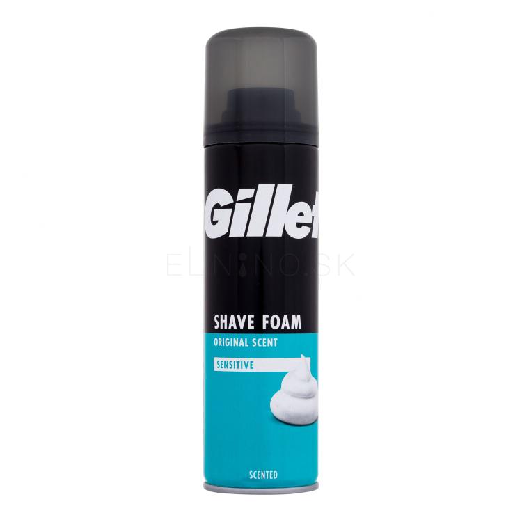 Gillette Shave Foam Original Scent Sensitive Pena na holenie pre mužov 200 ml