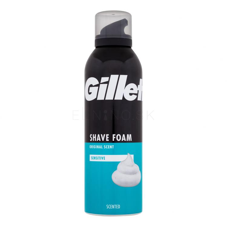 Gillette Shave Foam Original Scent Sensitive Pena na holenie pre mužov 200 ml