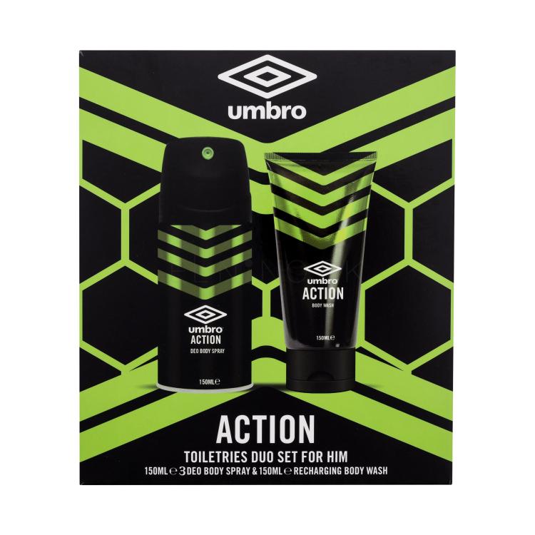 UMBRO Action Darčeková kazeta dezodorant 150 ml + sprchovací gél 150 ml