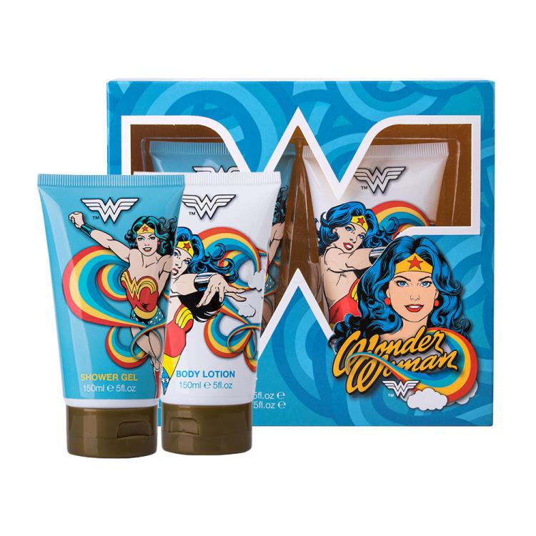 DC Comics Wonder Woman Darčeková kazeta sprchovací gél 150 ml + telové mlieko 150 ml