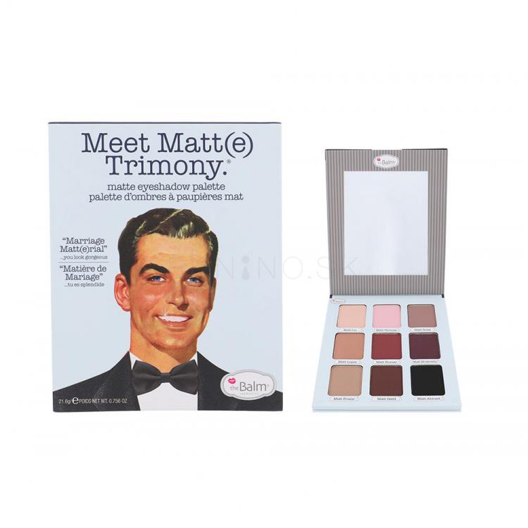 TheBalm Meet Matt(e) Trimony Eyeshadow Palette Očný tieň pre ženy 21,6 g