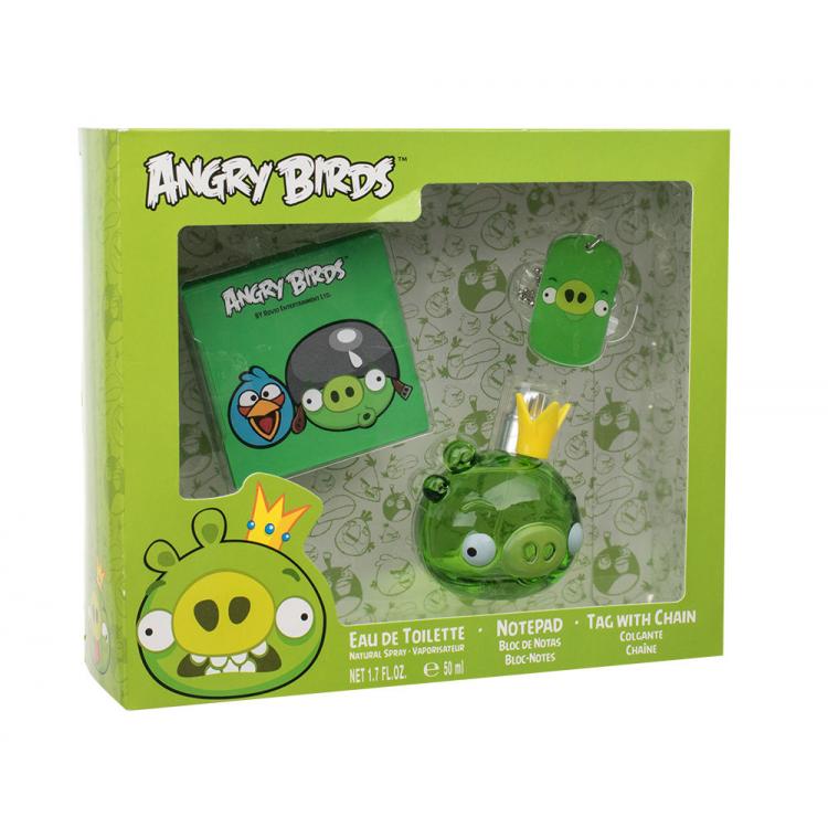 Angry Birds Angry Birds King Pig Darčeková kazeta toaletná voda 50 ml + poznámkový blok + prívesok na krk