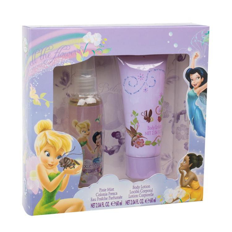 Disney Fairies Fairies Darčeková kazeta telový závoj 60 ml + telové mlieko 60 ml