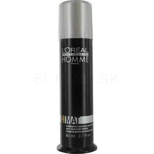 L&#039;Oréal Professionnel Homme Mat Gél na vlasy pre mužov 80 ml poškodený flakón