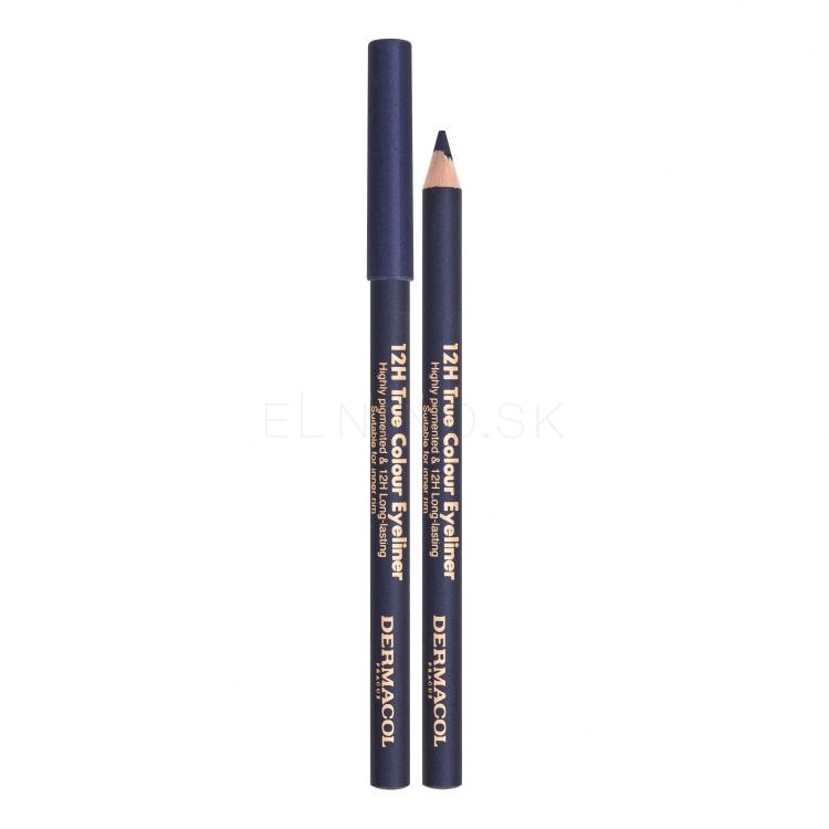 Dermacol 12H True Colour Ceruzka na oči pre ženy 0,28 g Odtieň 7 Grey