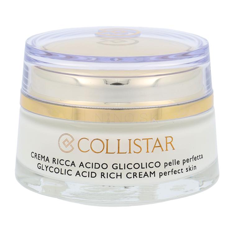 Collistar Pure Actives Glycolic Acid Rich Cream Denný pleťový krém pre ženy 50 ml