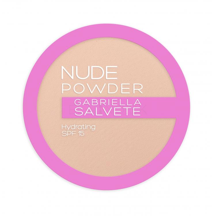 Gabriella Salvete Nude Powder SPF15 Púder pre ženy 8 g Odtieň 02 Light Nude