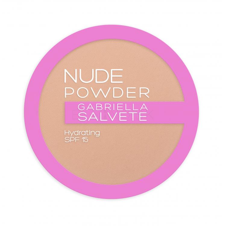 Gabriella Salvete Nude Powder SPF15 Púder pre ženy 8 g Odtieň 03 Nude Sand
