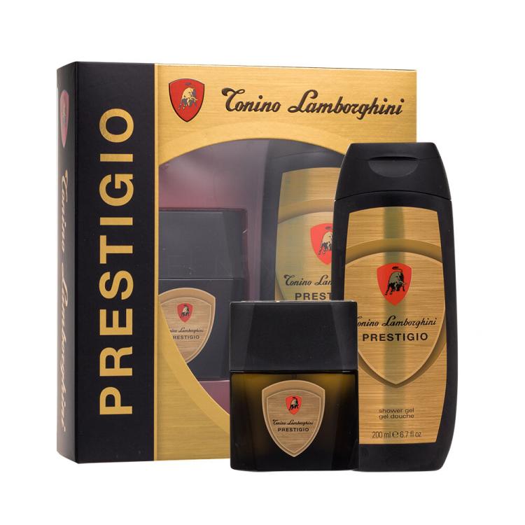 Lamborghini Prestigio Darčeková kazeta toaletná voda 50 ml + sprchovací gél 200 ml poškodená krabička