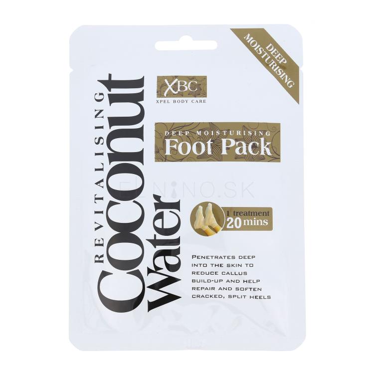 Xpel Coconut Water Deep Moisturising Foot Pack Maska na nohy pre ženy 1 ks