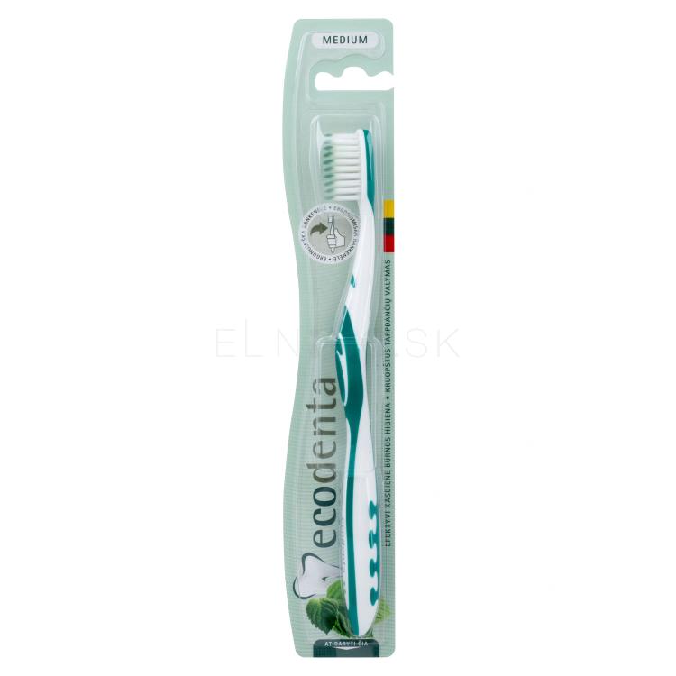 Ecodenta Toothbrush Medium Zubná kefka 1 ks Odtieň Green