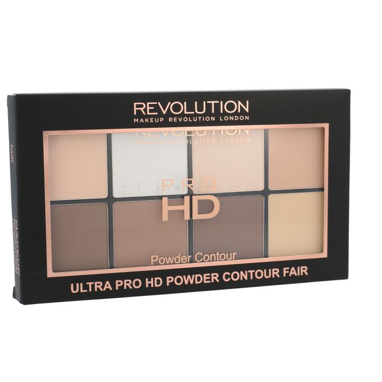 Makeup Revolution London Ultra Pro HD Powder Contour Palette Kontúrovacia paletky pre ženy 20 g Odtieň Fair
