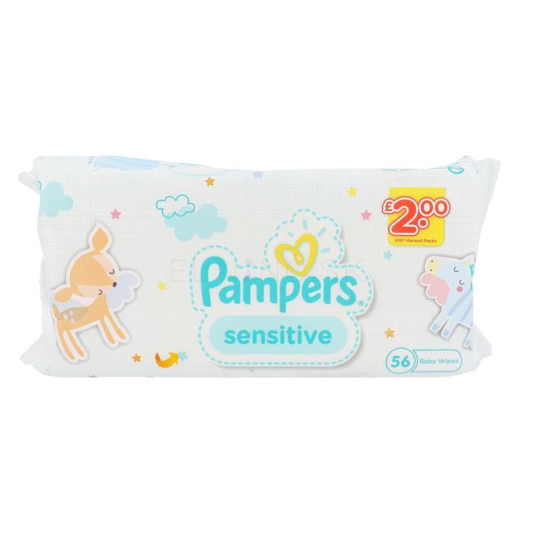 Pampers Baby Wipes Sensitive Čistiace obrúsky pre deti 56 ks