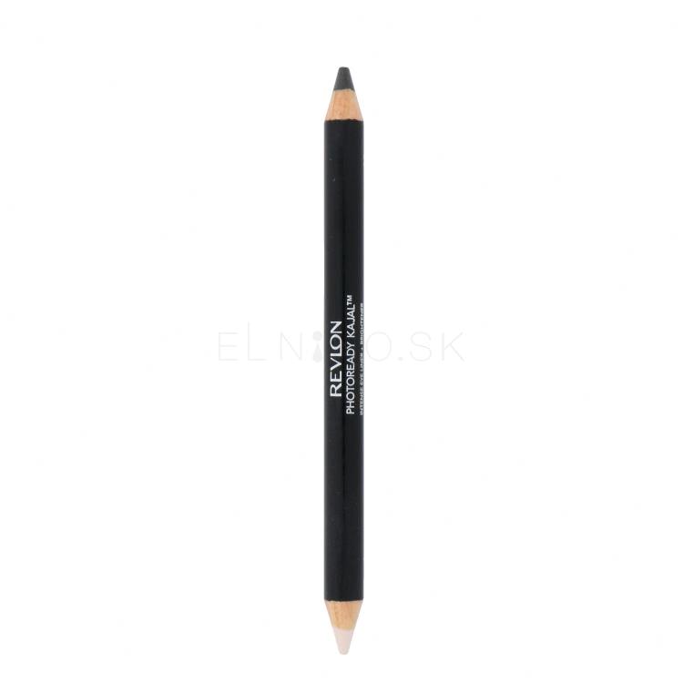 Revlon Photoready Kajal Intense Eye Liner + Brightener Ceruzka na oči pre ženy 2,4 g Odtieň 001 Carbon Cleopatra