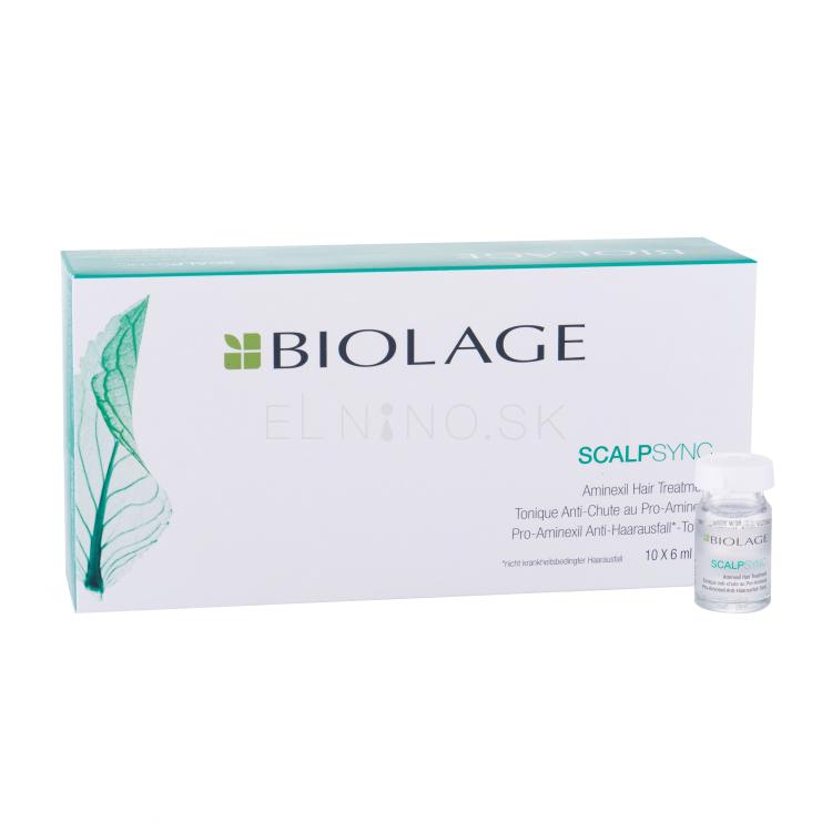 Biolage Scalp Sync Aminexil Hair Treatment Prípravok proti padaniu vlasov pre ženy 10x6 ml poškodená krabička