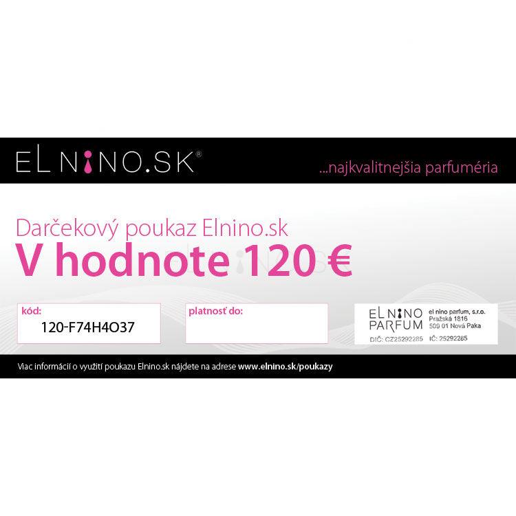 ZĽAVA Darčekový poukaz elektronický Darčekový poukaz 120 EUR