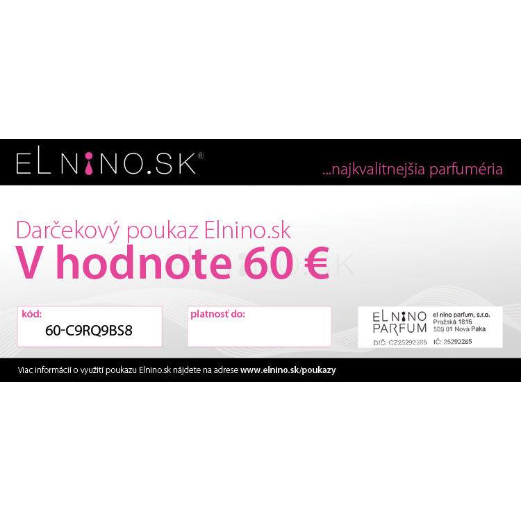 ZĽAVA Darčekový poukaz elektronický Darčekový poukaz 60 EUR