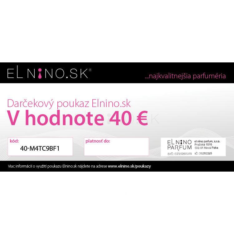 ZĽAVA Darčekový poukaz elektronický Darčekový poukaz 40 EUR