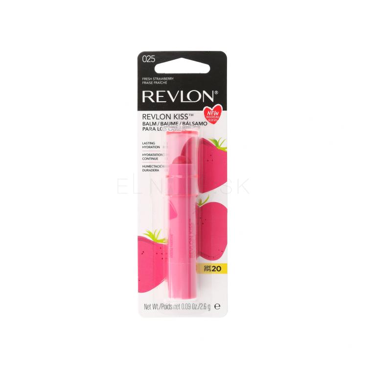 Revlon Revlon Kiss SPF20 Balzam na pery pre ženy 2,6 g Odtieň 025 Fresh Strawberry