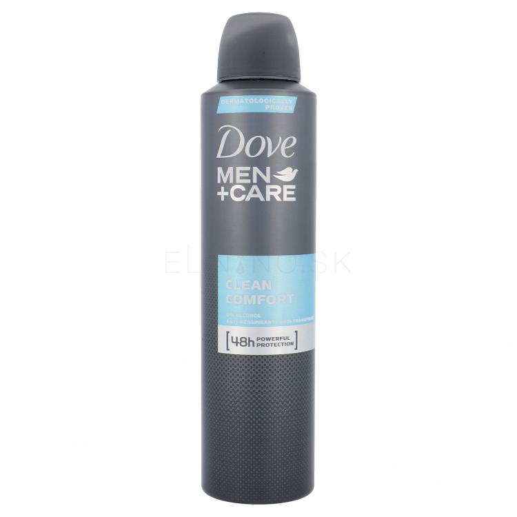 Dove Men + Care Clean Comfort 48h Antiperspirant pre mužov 250 ml poškodený flakón