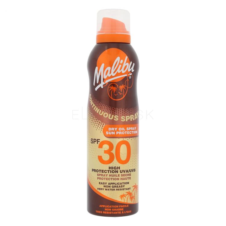 Malibu Continuous Spray Dry Oil SPF30 Opaľovací prípravok na telo pre ženy 175 ml
