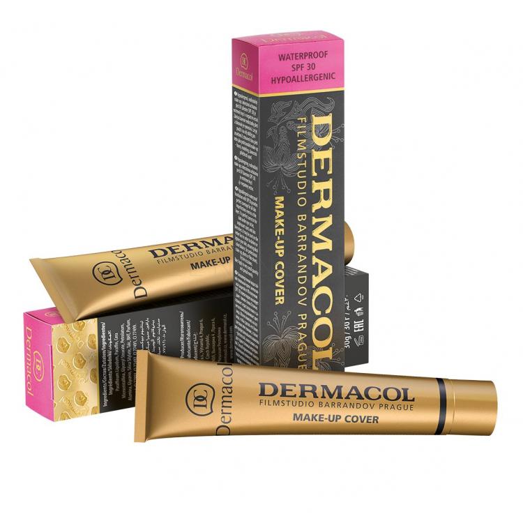 Dermacol Make-Up Cover SPF30 Make-up pre ženy 30 g Odtieň 208 poškodená krabička
