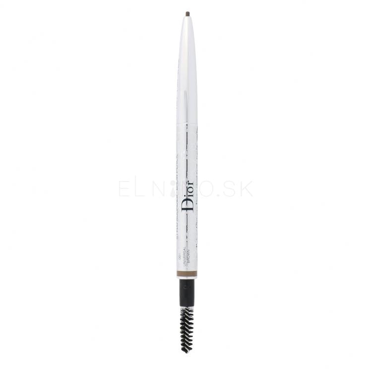 Christian Dior Diorshow Ceruzka na obočie pre ženy 0,09 g Odtieň 001 Universal Brown tester