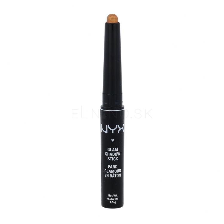 NYX Professional Makeup Glam Shadow Stick Očný tieň pre ženy 1,5 g Odtieň 14 Divine Amber