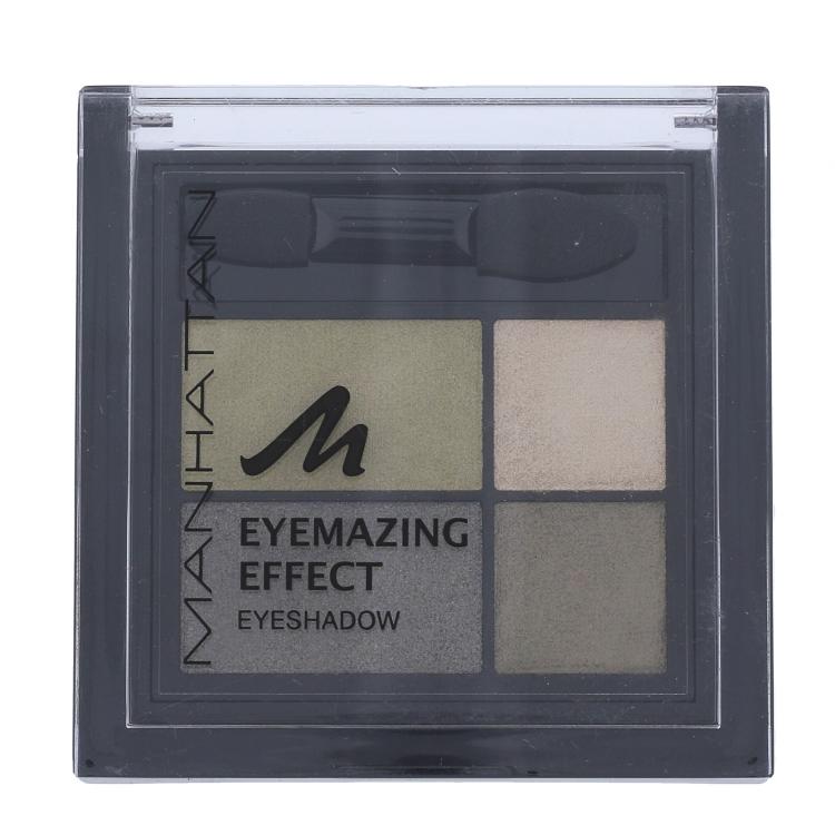 Manhattan Eyemazing Effect Eyeshadow Palette Očný tieň pre ženy 15 g Odtieň 89D Green Piece poškodená krabička