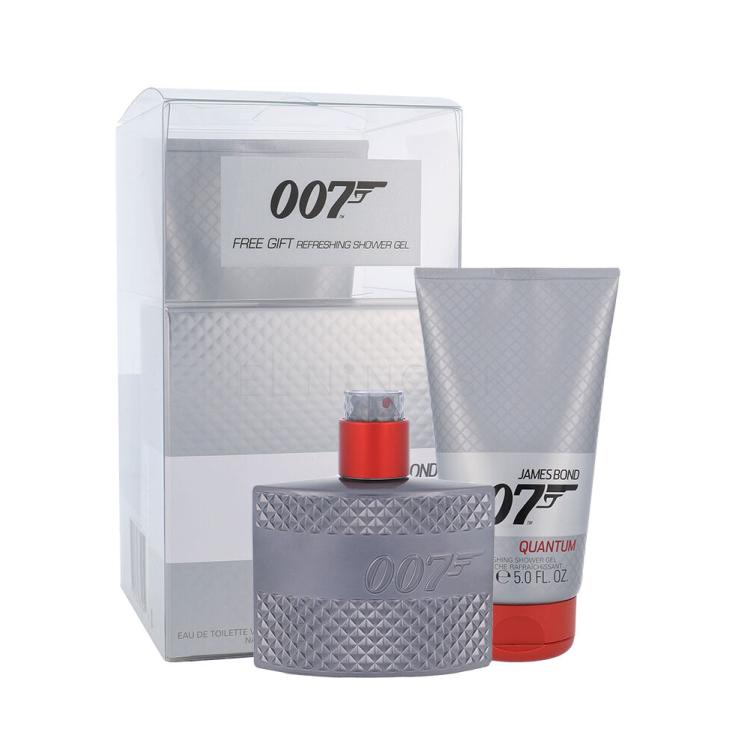 James Bond 007 Quantum Darčeková kazeta toaletná voda 50 ml + sprchovací gél 150 ml poškodená krabička