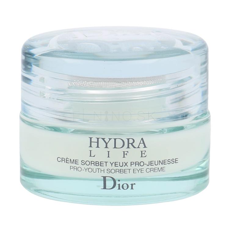 Christian Dior Hydra Life Sorbet Očný krém pre ženy 15 ml