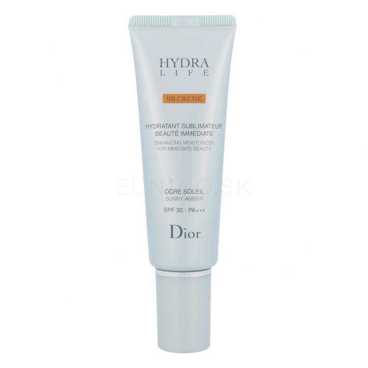 Christian Dior Hydra Life Enhancing Moisturizer SPF30 BB krém pre ženy 50 ml Odtieň 03 Sunny Amber poškodená krabička