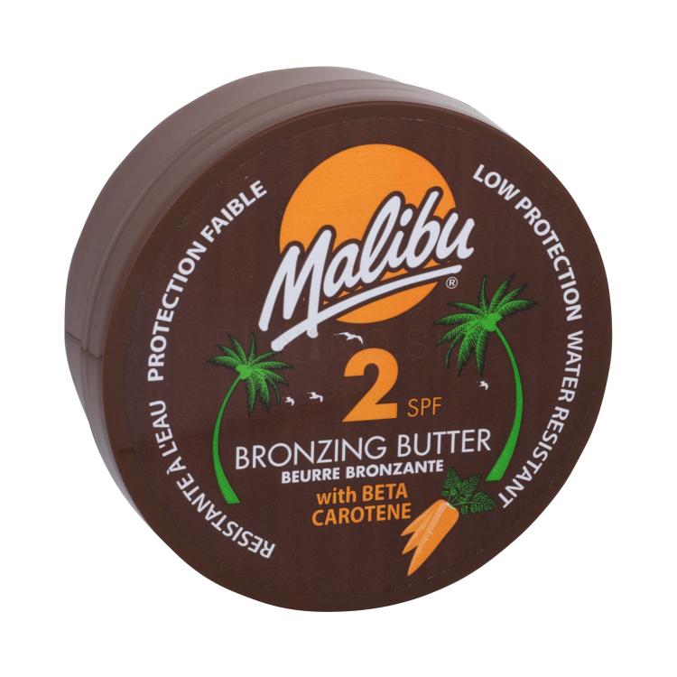 Malibu Bronzing Butter With Carotene SPF2 Opaľovací prípravok na telo pre ženy 250 ml
