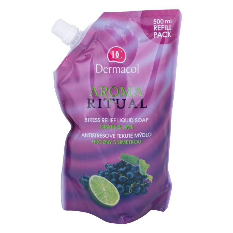 Dermacol Aroma Ritual Grape &amp; Lime Tekuté mydlo pre ženy Náplň 500 ml